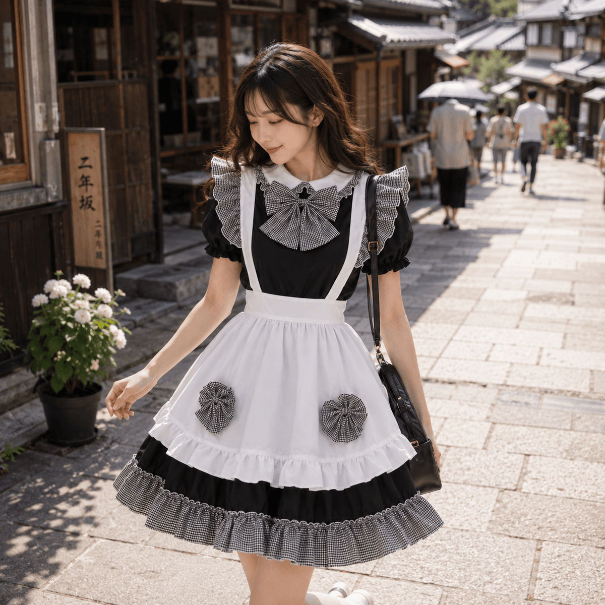 Kawaiies Collection - Apparel - Kawaii Black Lolita Maid Cosplay Women's Dress