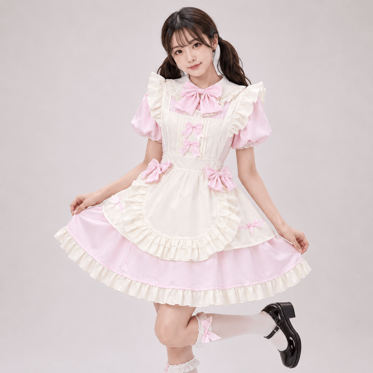 Kawaiies Collection - Apparel - Kawaii Two-Tone Lolita Maid Cosplay Women's Dress Collection