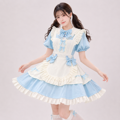Kawaii Two-Tone Lolita Maid Cosplay Women's Dress Collection