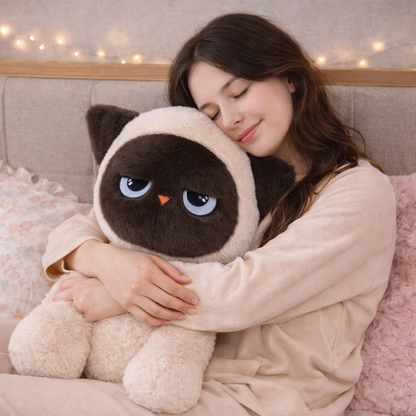 Momo the Sitting Kawaii Siamese Cat