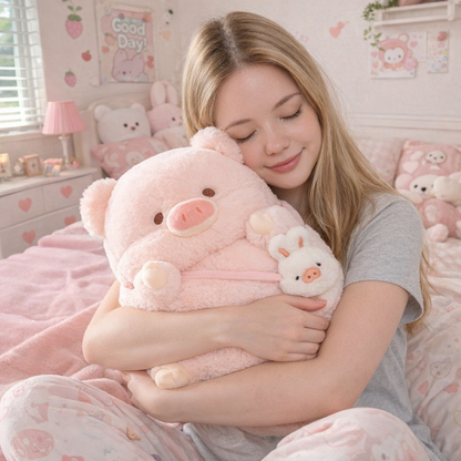 Peaches the Kawaii Pig Plushie