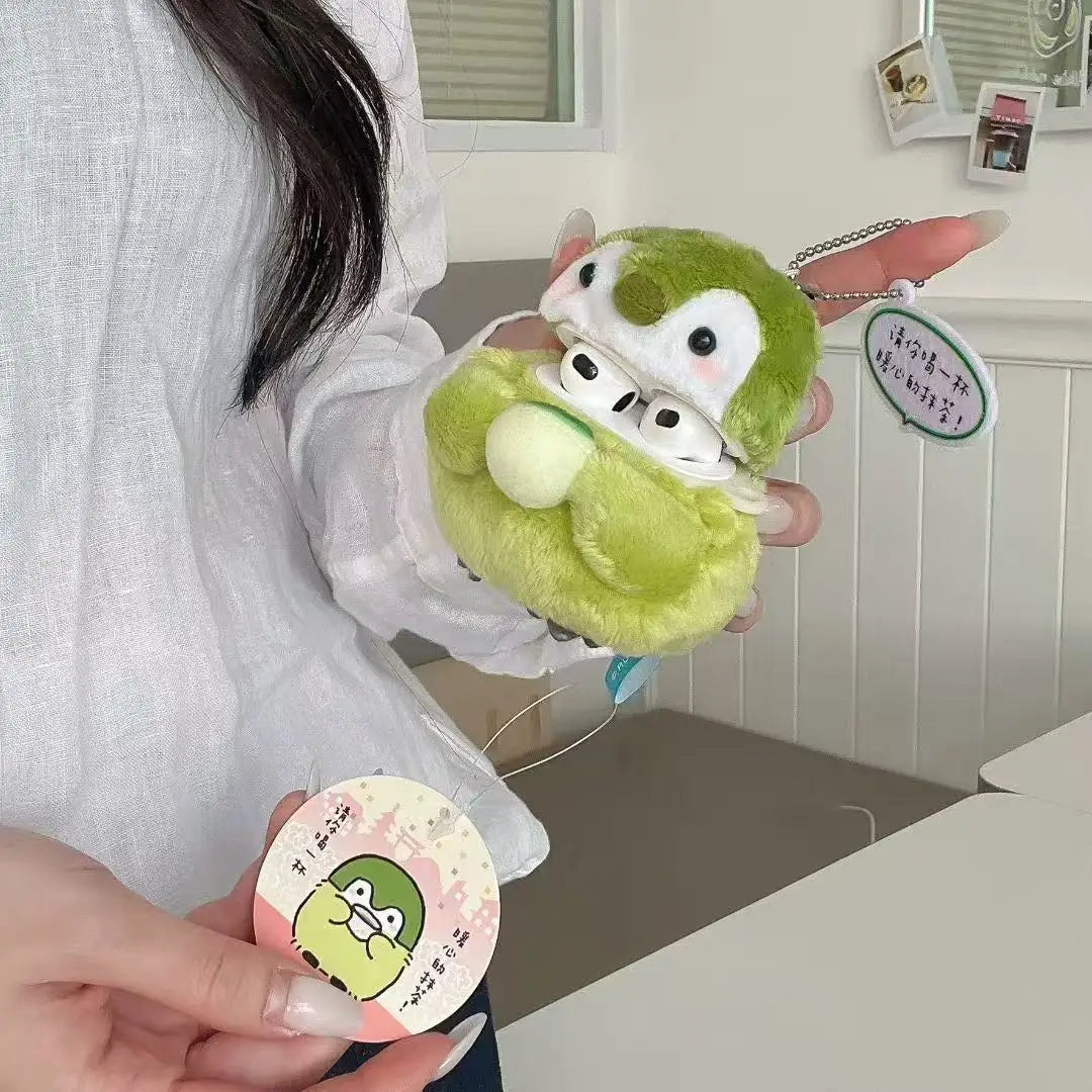 Matcha Penguin Plush Airpods Case