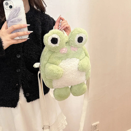 Green Froggy Plush Backpack
