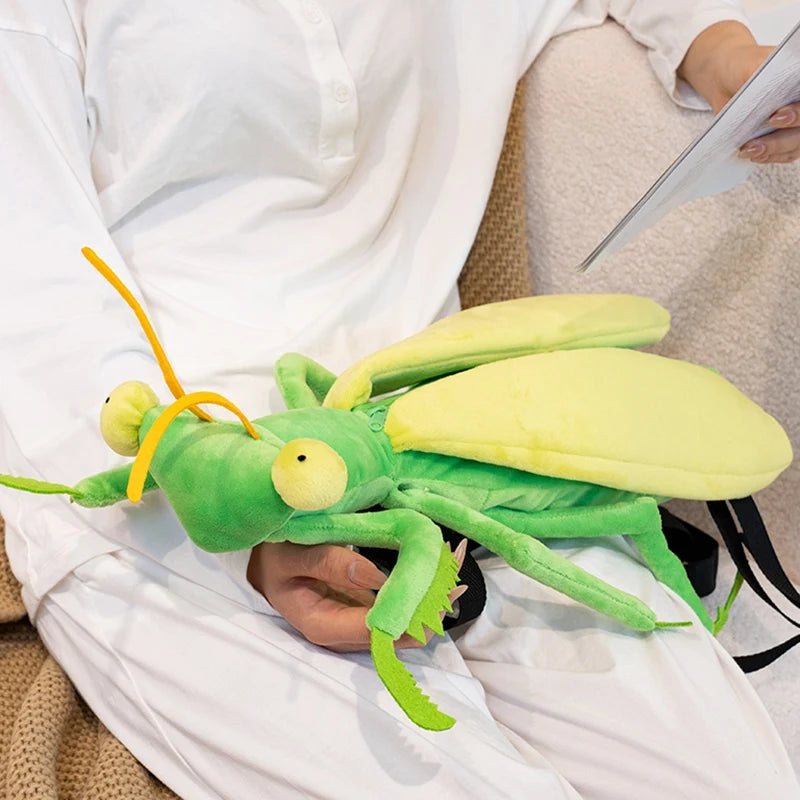 Praying Mantis and Mystic Dragonfly Plush Backpack