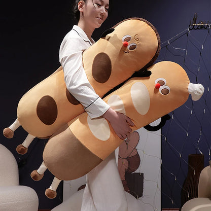 Long Snuggly Funny Baguette Bread Plushies