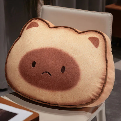 Capybara & Cat Toastie Bread Cookie Plushies
