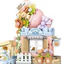 Cat Taiyaki Flower Cafes Foldable Micro Building Set Collection