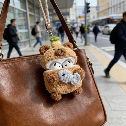 Winter Capybara Plush Airpods Case