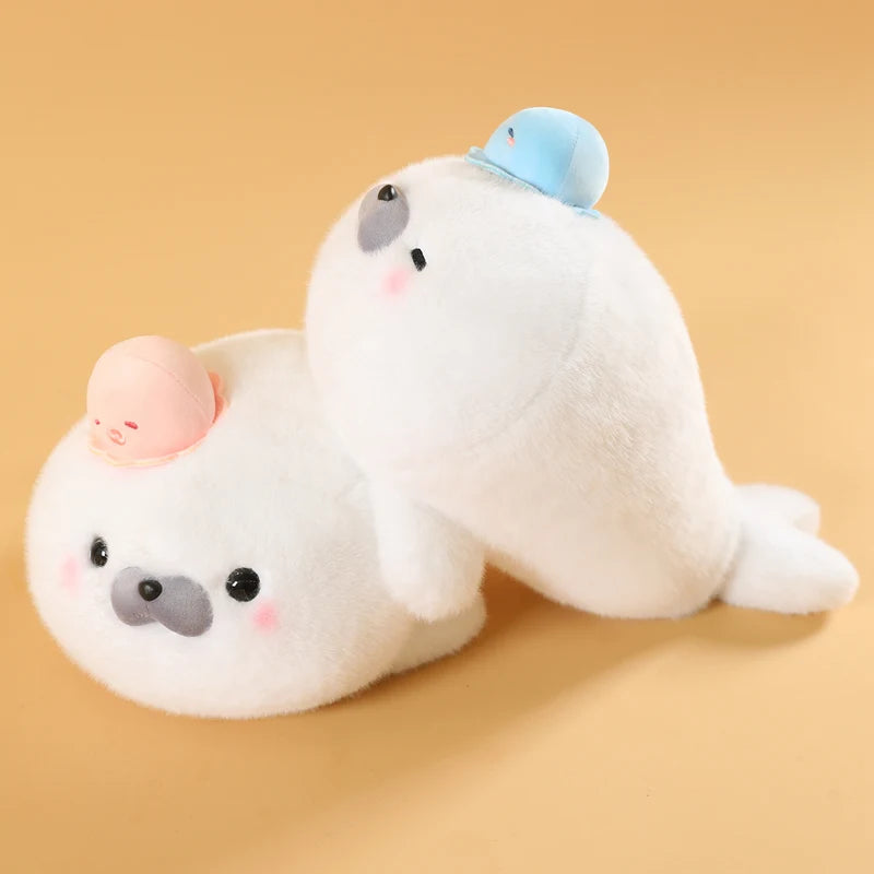 Pebbles the Baby Seal Plush Family