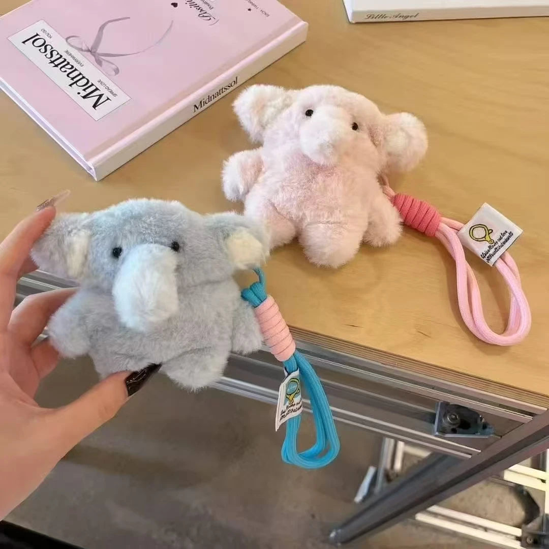 Fluffy Elephant Plush Airpods Case