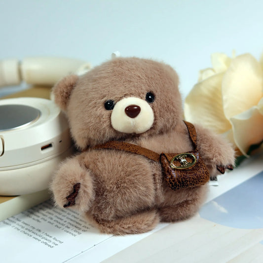 Brown Bear Plush Airpods Case