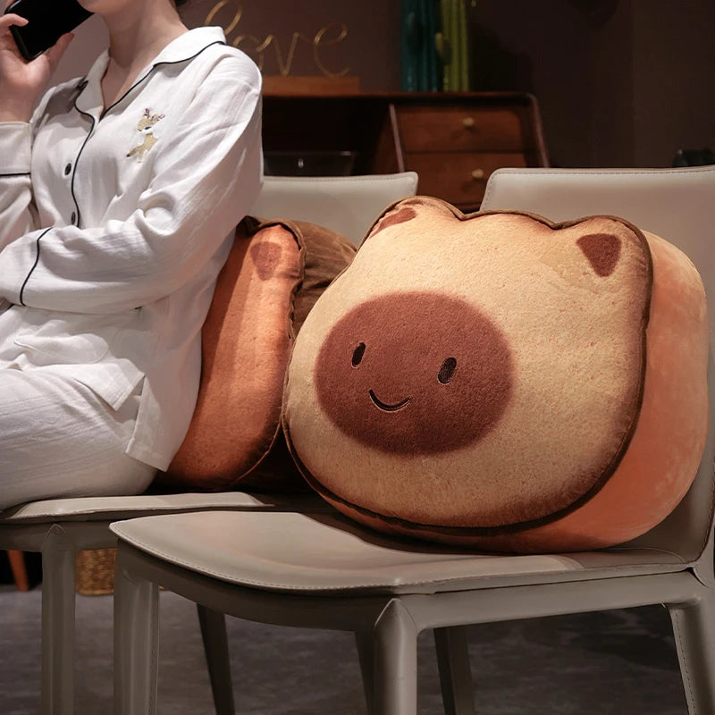 Capybara & Cat Toastie Bread Cookie Plushies