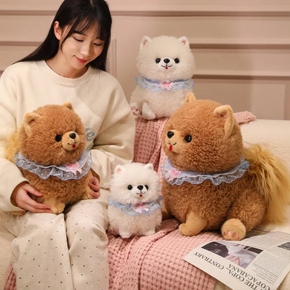 Yumi and Koji the Pomeranian Dog Plushies