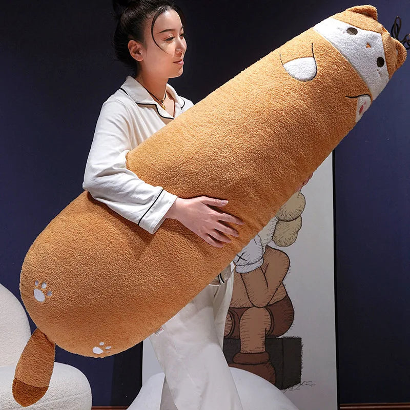 Fat Cat Body Pillow Plush