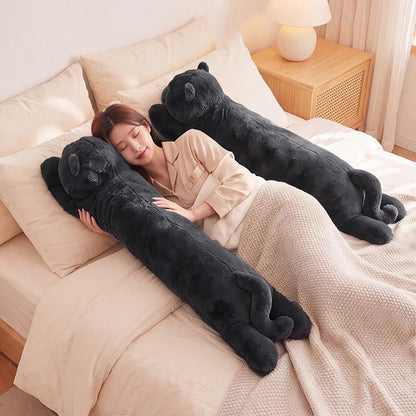 Shadow the Long Snuggly Black Cat Plushie