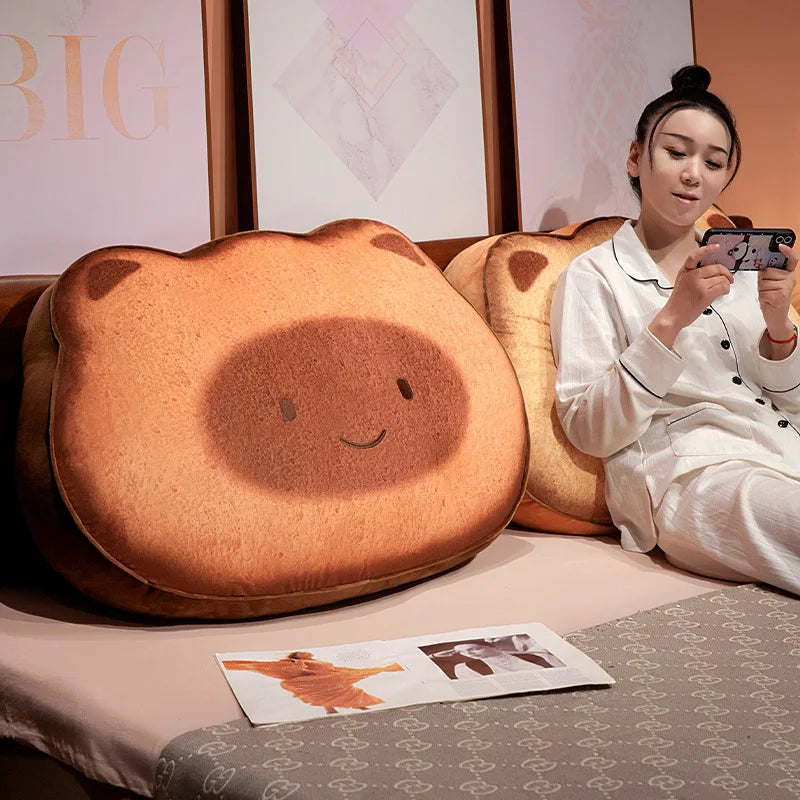 Capybara & Cat Toastie Bread Cookie Plushies