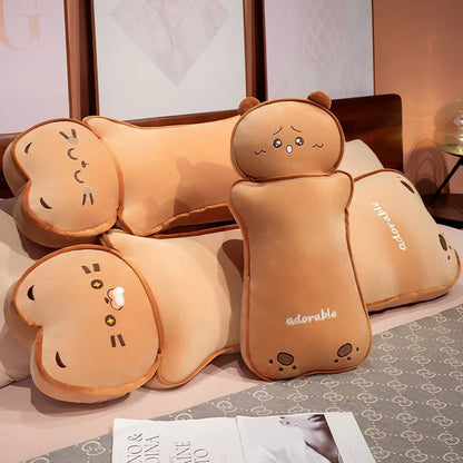 Long Kawaii Cat Bear Bread Plushies