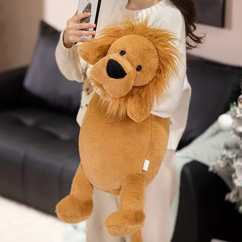 Long Lion Snuggle Buddy Plushies