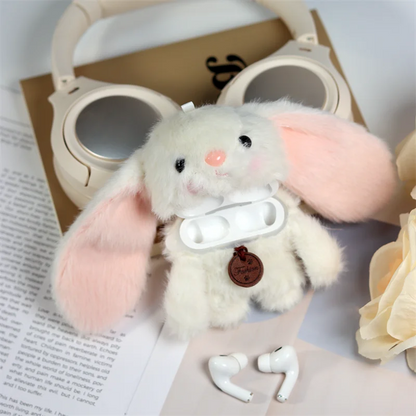 Floppy Bunny Plush Airpods Case