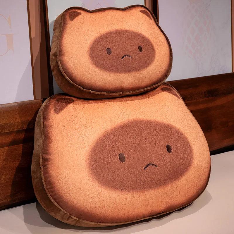 Capybara & Cat Toastie Bread Cookie Plushies
