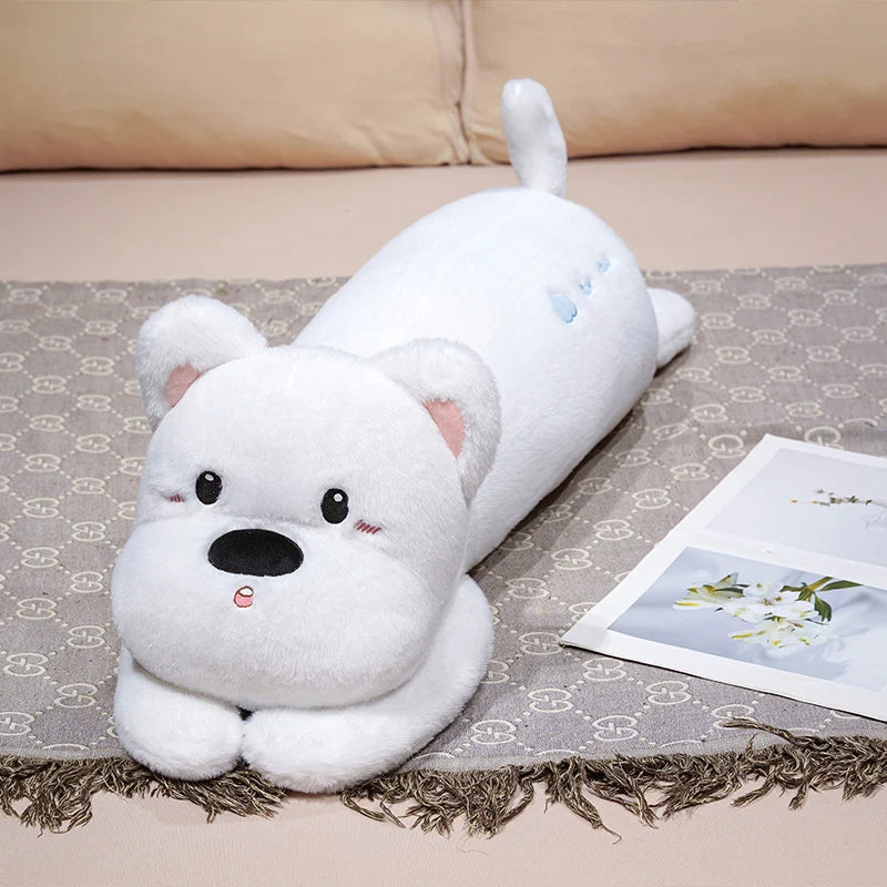 Sweet Laying Husky Dog Plush