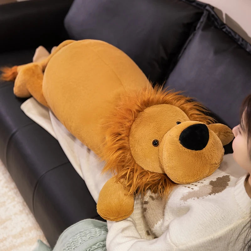 Long Lion Snuggle Buddy Plushies