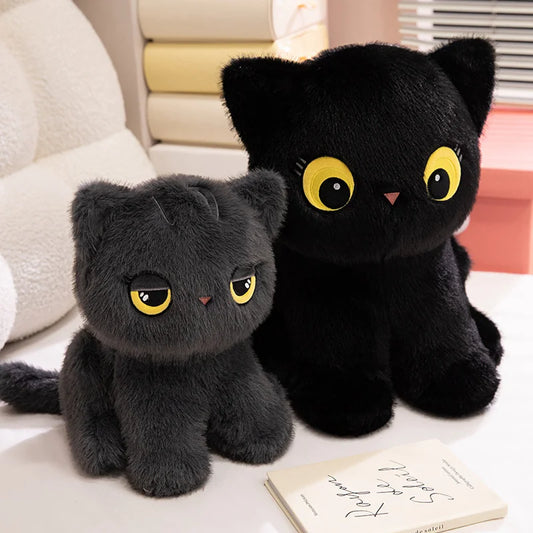 Luna & Misty the Fluffy Sitting Cat Plushies