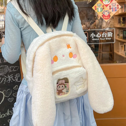 Kawaii Stars Bunny Plush Backpack