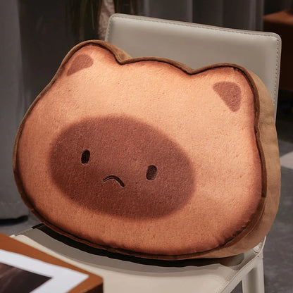 Capybara & Cat Toastie Bread Cookie Plushies