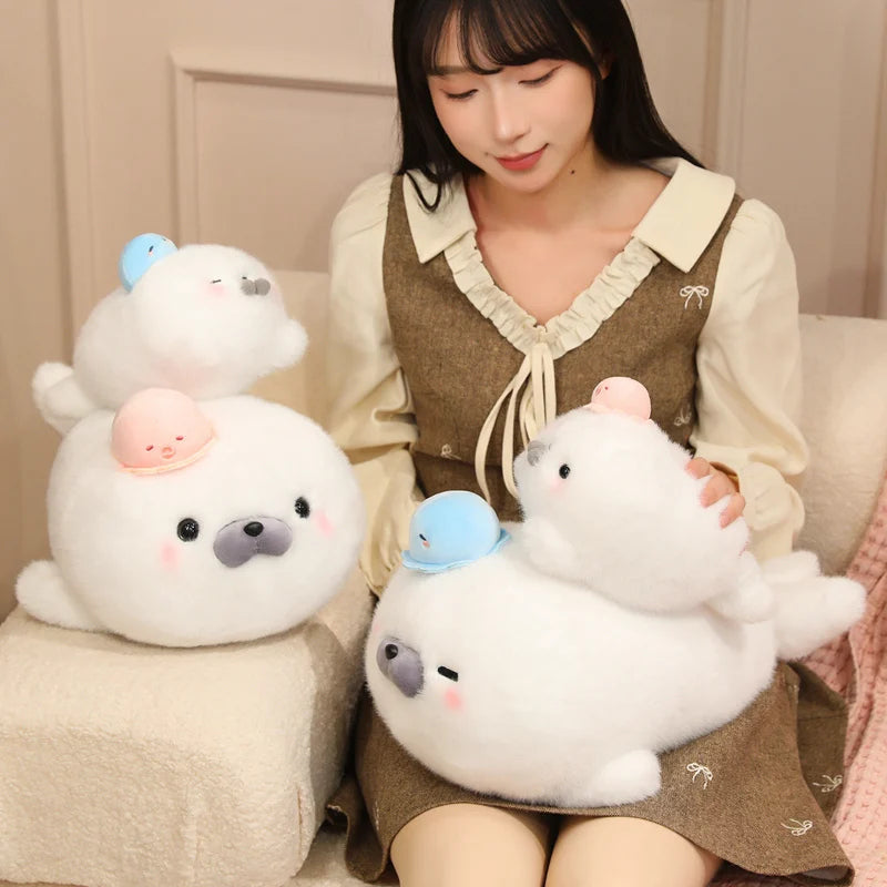 Pebbles the Baby Seal Plush Family