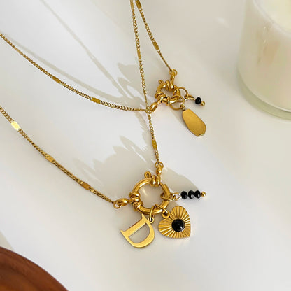 Daphne Layered Personalised Letter Necklace