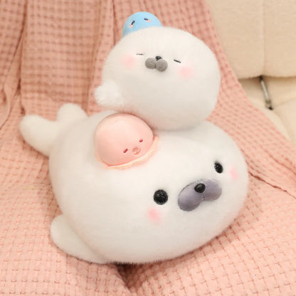 Pebbles the Baby Seal Plush Family