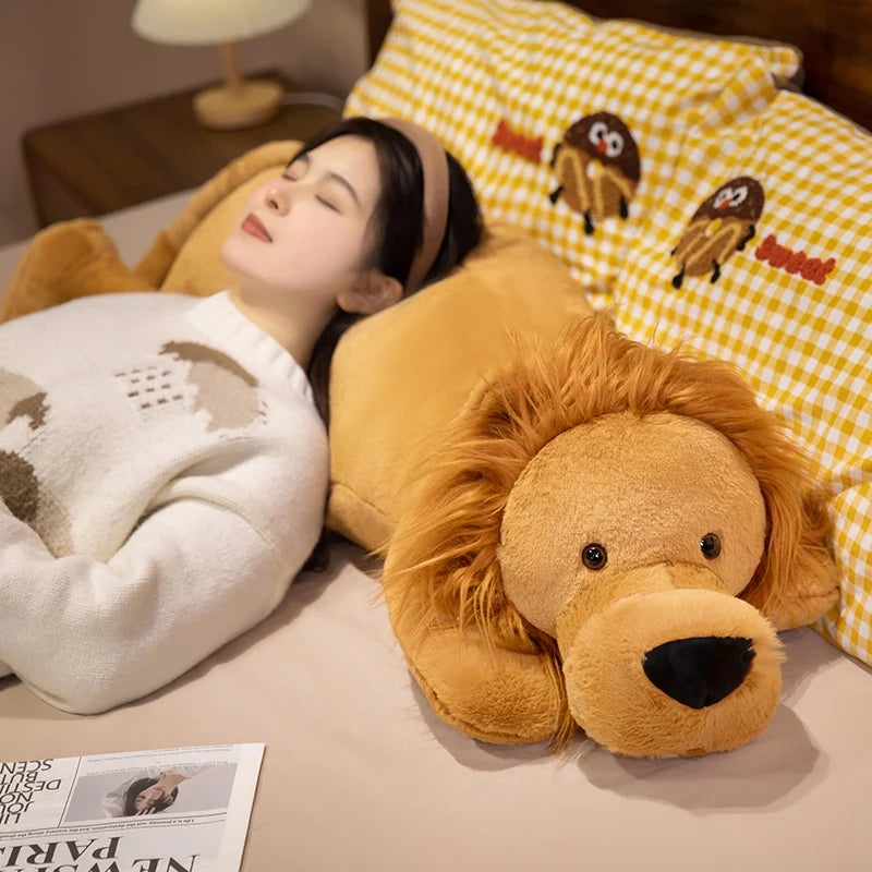 Long Lion Snuggle Buddy Plushies