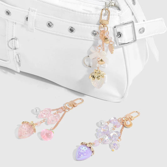 Pastel Berry Charm Keychains