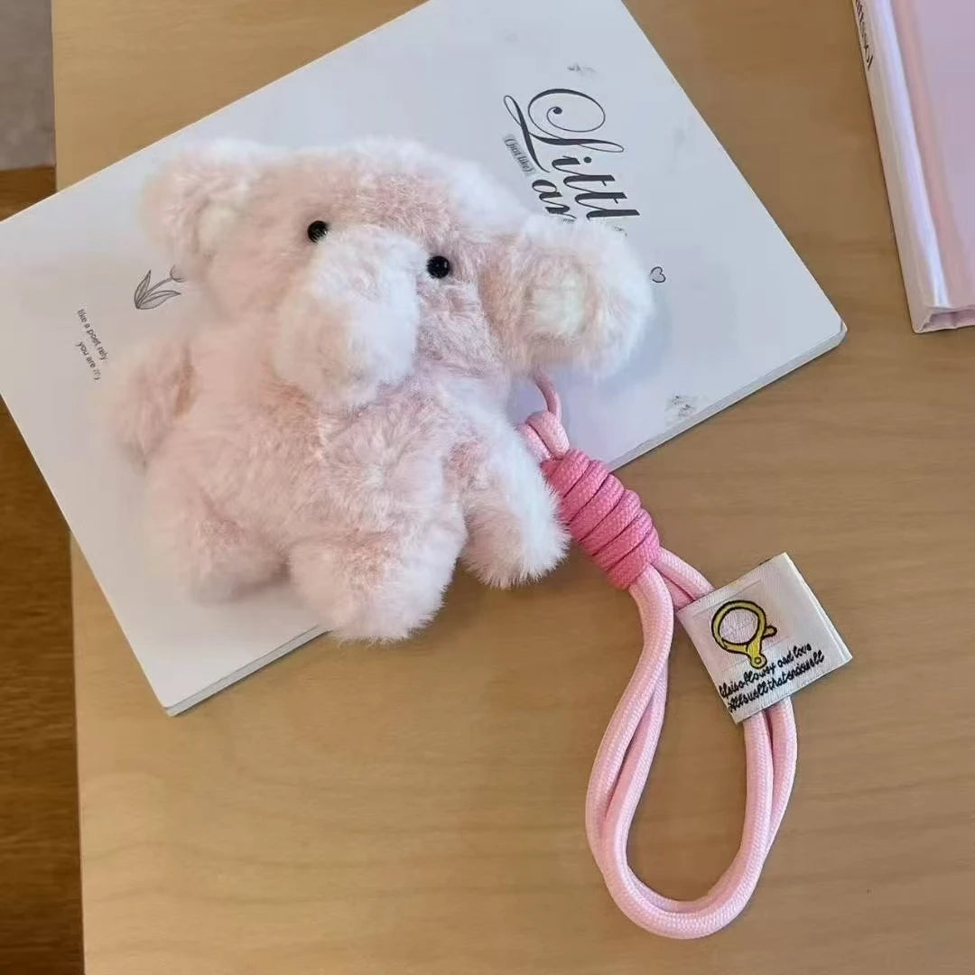 Fluffy Elephant Plush Airpods Case