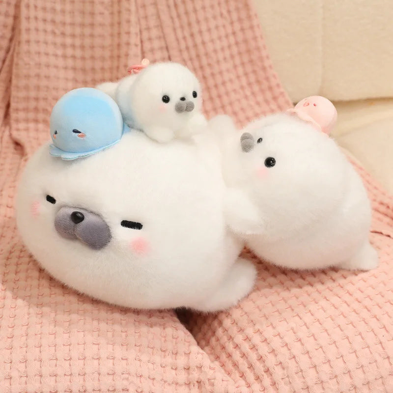 Pebbles the Baby Seal Plush Family