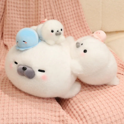 Pebbles the Baby Seal Plush Family