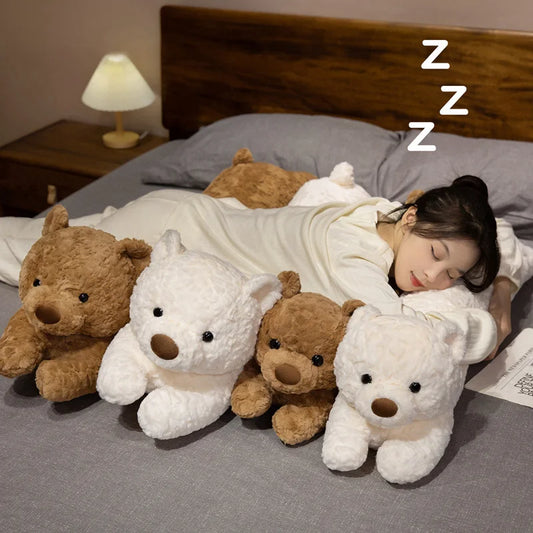 Long Fluffy Bear Snuggle Buddy Plushies