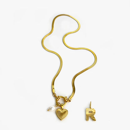 Aurelia Custom Initial Charm Necklace