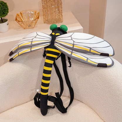 Praying Mantis and Mystic Dragonfly Plush Backpack
