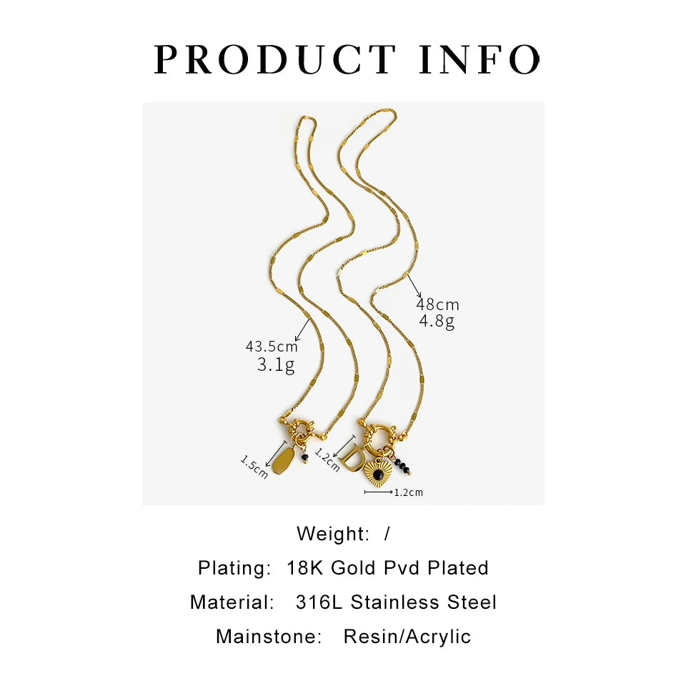 Daphne Layered Personalised Letter Necklace