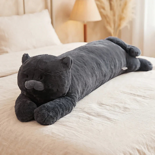 Shadow the Long Snuggly Black Cat Plushie