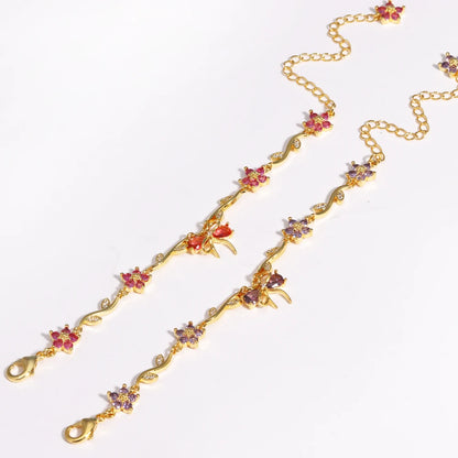 Sweetheart Bowknot Floral Bracelet