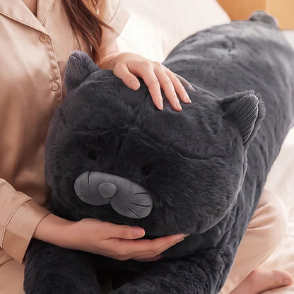Shadow the Long Snuggly Black Cat Plushie