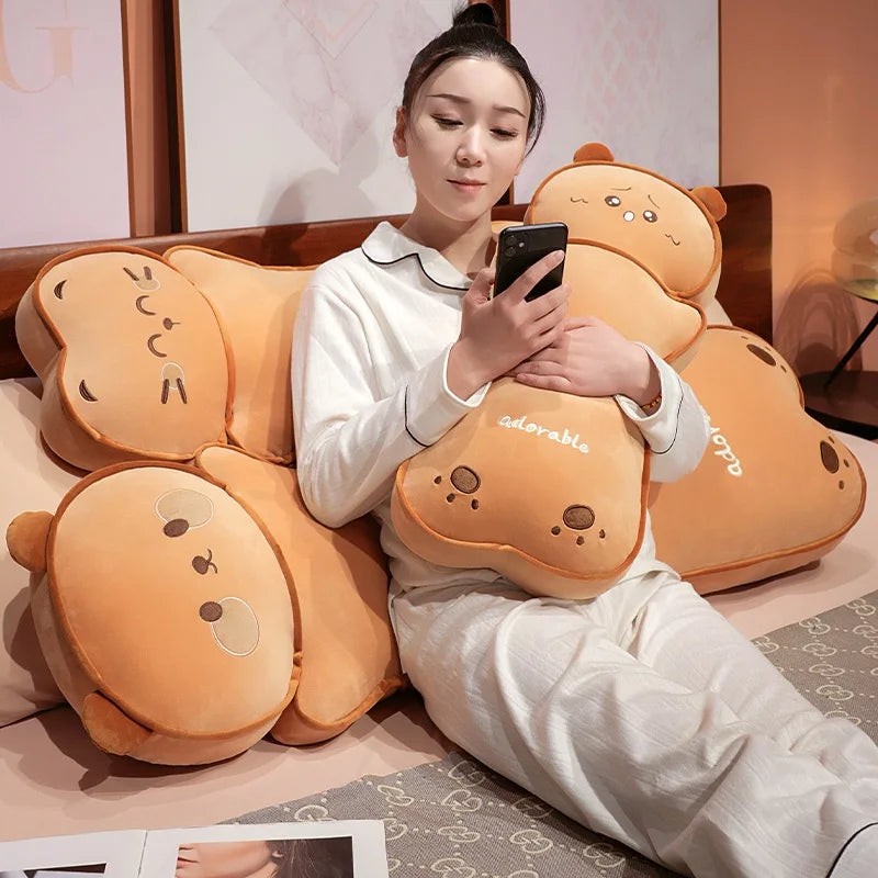 Long Kawaii Cat Bear Bread Plushies