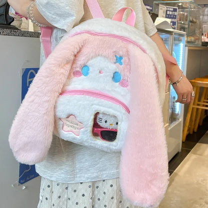 Kawaii Stars Bunny Plush Backpack