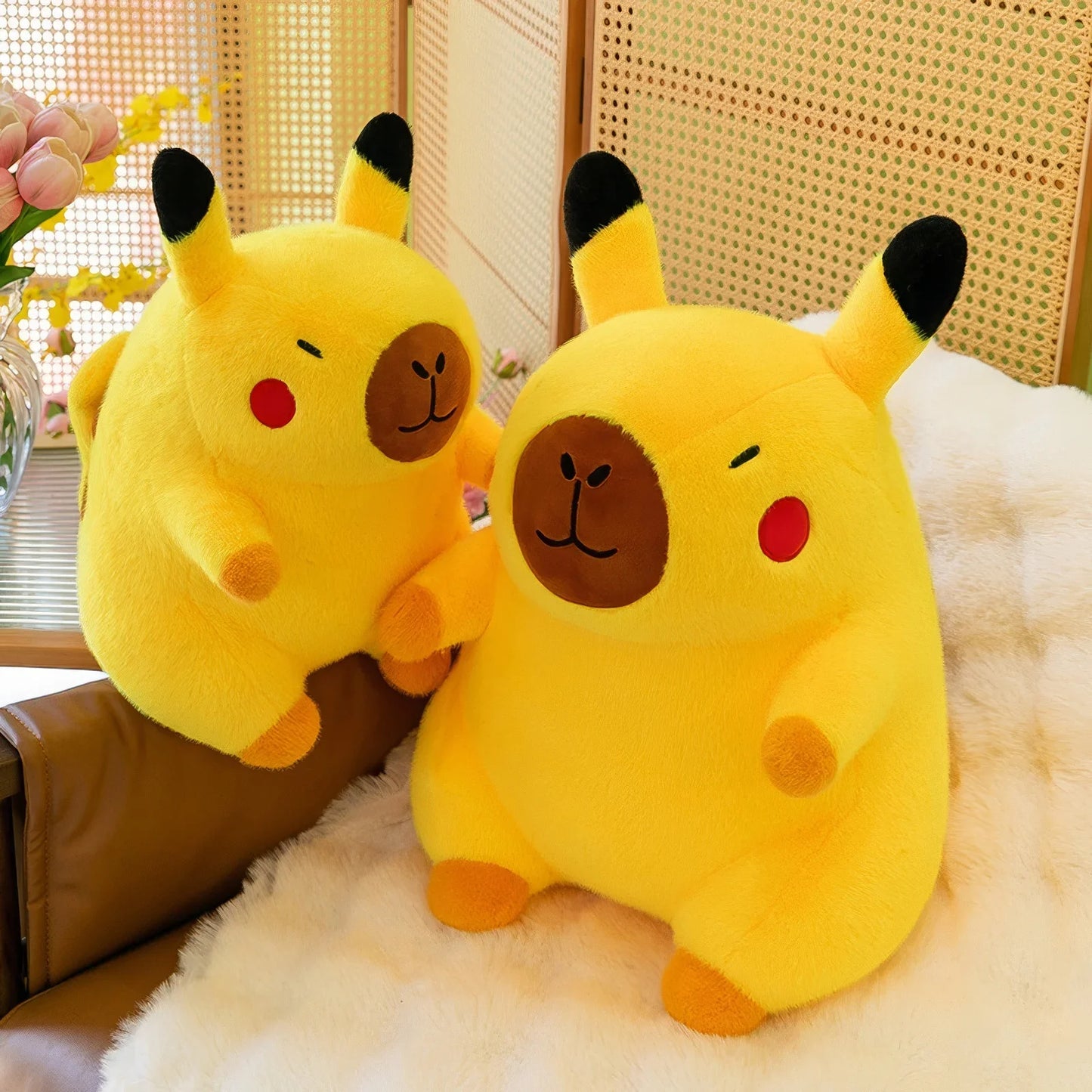 Yellow Pikabara Capybara Plush