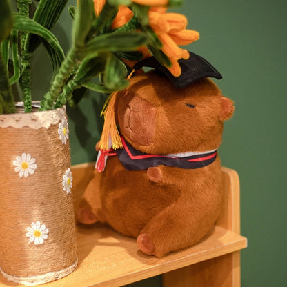 Graduation Scholar Capybara Plush