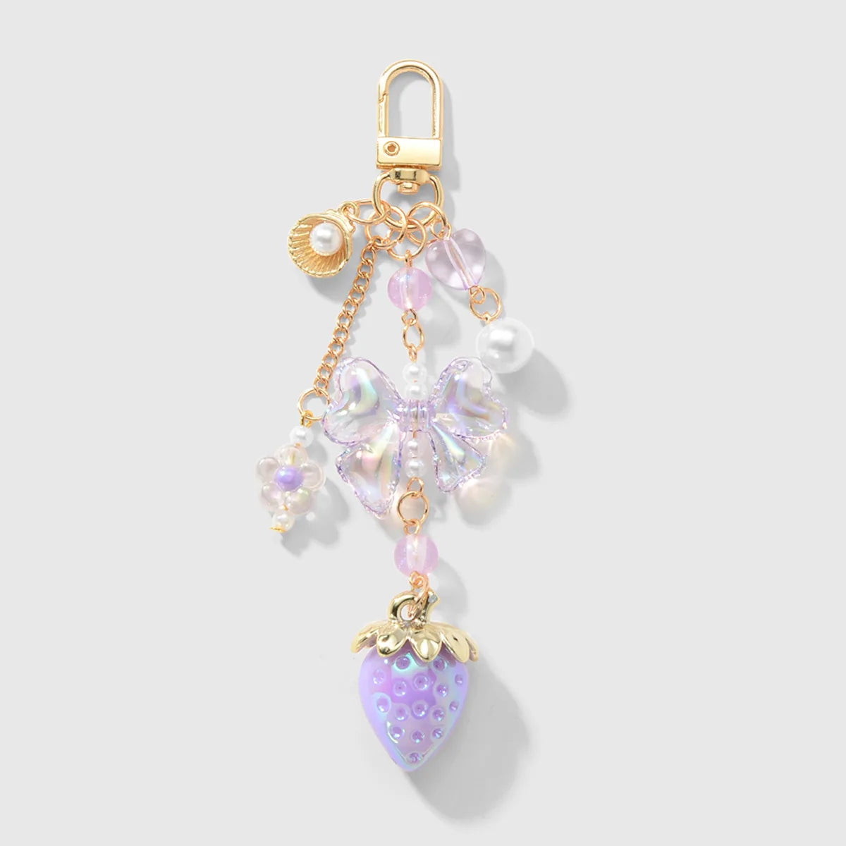 Pastel Berry Charm Keychains