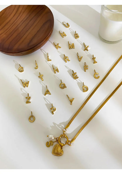 Aurelia Custom Initial Charm Necklace